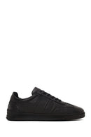 Male Black Lace-up Leather Sneaker | Derimod Male Black Lace-up Leather Sneaker | Derimod