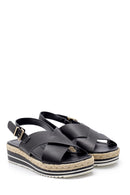 Women's Straw Detailed Sandals | Derimod Women's Straw Detailed Sandals | Derimod