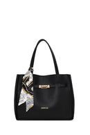 Woman Black Long-Strap Accessorized Classic Shoulder Bag | Derimod Woman Black Long-Strap Accessorized Classic Shoulder Bag | Derimod