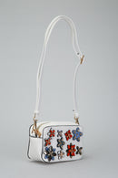 Women's Crossbody Bag with Flower Detail | Derimod Women's Crossbody Bag with Flower Detail | Derimod