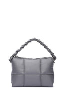Women's Gray Quilted Crossbody Bag | Derimod Women's Gray Quilted Crossbody Bag | Derimod