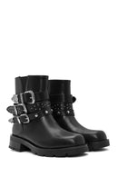 Women's Black Buckle Detailed Boots | Derimod Women's Black Buckle Detailed Boots | Derimod