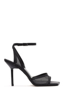 Women's Black Ankle Buckle High Thin Heel Sandals | Derimod Women's Black Ankle Buckle High Thin Heel Sandals | Derimod