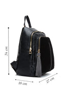 Women's Black Casual Backpack | Derimod Women's Black Casual Backpack | Derimod