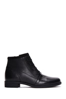 Women's Black Leather Casual Boots | Derimod Women's Black Leather Casual Boots | Derimod