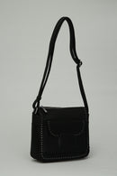 Women's Shoulder Bag with Staple Detail | Derimod Women's Shoulder Bag with Staple Detail | Derimod