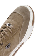 Men's Mink Thick Sole Lace-up Suede Leather Sneaker | Derimod Men's Mink Thick Sole Lace-up Suede Leather Sneaker | Derimod