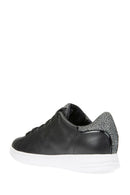 Geox Women's Black Jaysen Lace-Up Leather Sneaker | Derimod Geox Women's Black Jaysen Lace-Up Leather Sneaker | Derimod