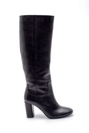 Women's Leather Heeled Boots | Derimod Women's Leather Heeled Boots | Derimod
