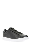 Geox Women's Black Jaysen Lace-Up Leather Sneaker | Derimod Geox Women's Black Jaysen Lace-Up Leather Sneaker | Derimod