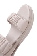 Kadın Vizon Deri Comfort Sandalet | Derimod Kadın Vizon Deri Comfort Sandalet | Derimod