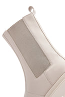 Women's Beige Thick Soled Chelsea Boots | Derimod Women's Beige Thick Soled Chelsea Boots | Derimod