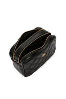 Women's Black Long Strap Quilted Crossbody Bag | Derimod Women's Black Long Strap Quilted Crossbody Bag | Derimod