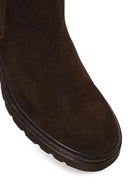 Male Brown Suede Casual Chelsea Boots | Derimod Male Brown Suede Casual Chelsea Boots | Derimod