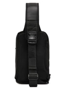 D-Pack Men's Black Long Strap Shoulder Bag | Derimod D-Pack Men's Black Long Strap Shoulder Bag | Derimod
