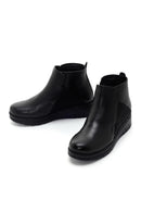 Women's Black Comfort Leather Boots | Derimod Women's Black Comfort Leather Boots | Derimod