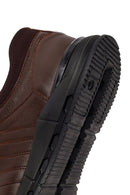 Male Brown Lace-up Leather Sneaker | Derimod Male Brown Lace-up Leather Sneaker | Derimod