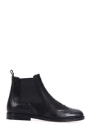 Crocodile Patterned Women's Leather Boots | Derimod Crocodile Patterned Women's Leather Boots | Derimod