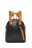 Women's Black Long Strap Backpack | Derimod Women's Black Long Strap Backpack | Derimod