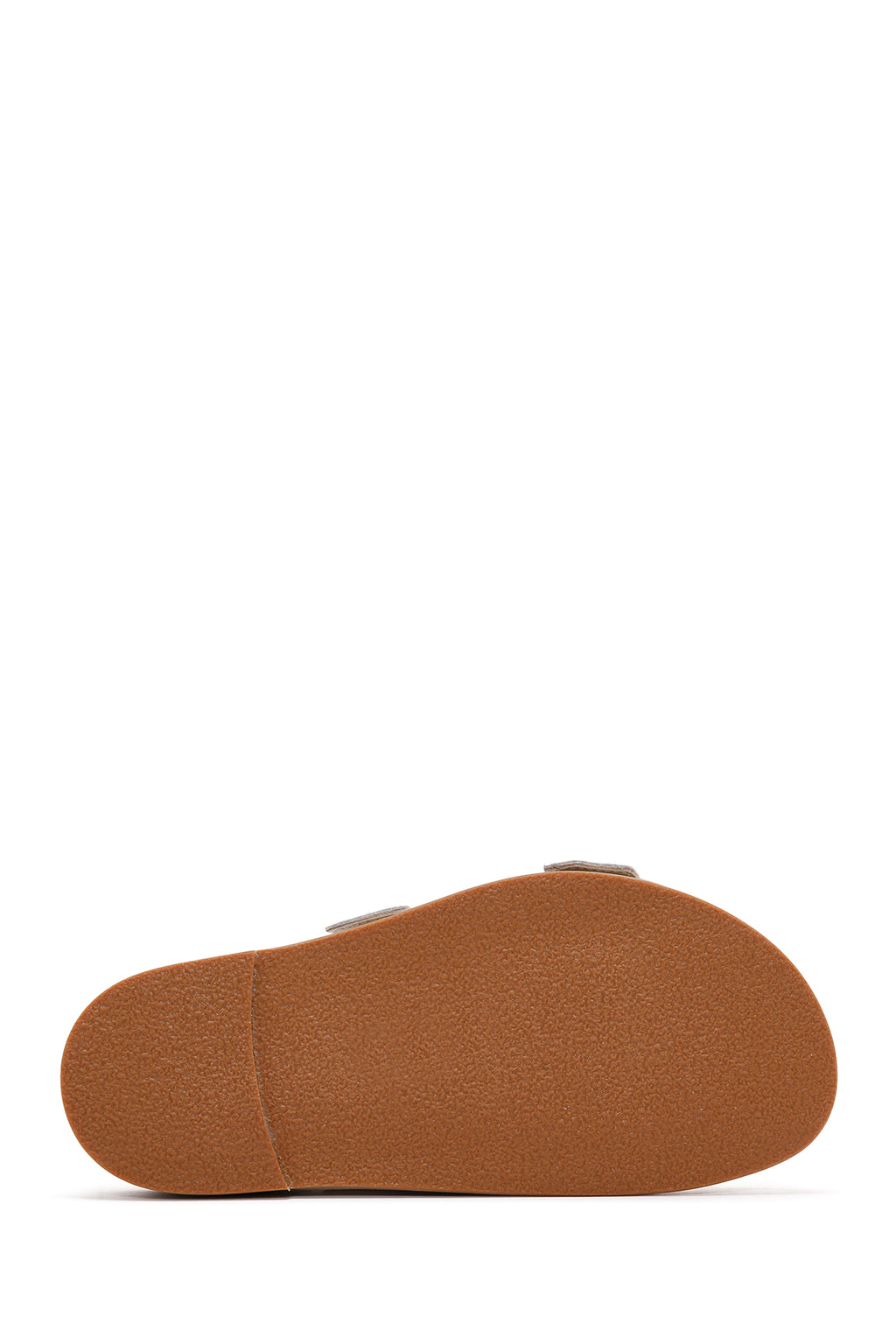 Kadın Altın Tokalı Metalik Deri Terlik