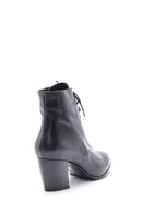 Women's Heeled Laced Leather Boots | Derimod Women's Heeled Laced Leather Boots | Derimod