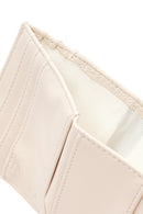 Woman Cream Quilted Card Holder | Derimod Woman Cream Quilted Card Holder | Derimod