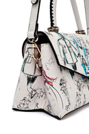 Woman Cream Long Strap Printed Handbag | Derimod Woman Cream Long Strap Printed Handbag | Derimod