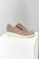 Zipper Detailed Mink Women's Sports Shoes | Derimod Zipper Detailed Mink Women's Sports Shoes | Derimod