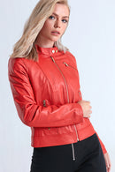 Kylie Kadın Deri Ceket | Derimod Kylie Kadın Deri Ceket | Derimod