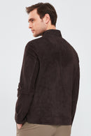 Clint Men's Brown Suede Double-Sided Leather Jacket | Derimod Clint Men's Brown Suede Double-Sided Leather Jacket | Derimod