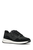Geox Kadın Siyah Bulmya Bağcıklı Deri Sneaker | Derimod Geox Kadın Siyah Bulmya Bağcıklı Deri Sneaker | Derimod