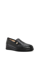 Kadın Siyah Dolgu Topuklu Deri Comfort Loafer | Derimod Kadın Siyah Dolgu Topuklu Deri Comfort Loafer | Derimod
