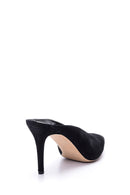 Women's Suede Heeled Slippers | Derimod Women's Suede Heeled Slippers | Derimod