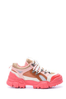 Kadın Pembe Tabanlı Sneaker | Derimod Kadın Pembe Tabanlı Sneaker | Derimod