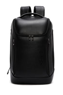 D-Pack Unisex Black Technological Leather Backpack | Derimod D-Pack Unisex Black Technological Leather Backpack | Derimod