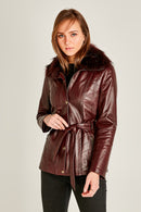 Garcia Kadın Deri Ceket | Derimod Garcia Kadın Deri Ceket | Derimod