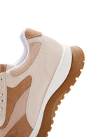 Kadın Bej Süet Detaylı Sneaker | Derimod Kadın Bej Süet Detaylı Sneaker | Derimod