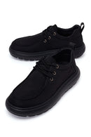 Derimod Zero Male Black Lace-Up Thick-Soled Fabric Casual Shoes | Derimod Derimod Zero Male Black Lace-Up Thick-Soled Fabric Casual Shoes | Derimod