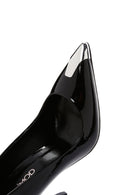 Women's Black Patent Leather High Thin Heel Stiletto | Derimod Women's Black Patent Leather High Thin Heel Stiletto | Derimod