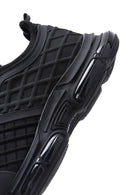 Men's Black Lace-up Thick-Sole Leather Sneaker | Derimod Men's Black Lace-up Thick-Sole Leather Sneaker | Derimod