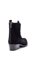 Women's Suede Leather Cowboy Boots | Derimod Women's Suede Leather Cowboy Boots | Derimod