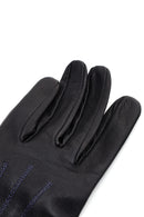 Kadın Mavi Deri Eldiven | Derimod Kadın Mavi Deri Eldiven | Derimod