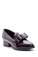 Women's Heel Detailed Bow Patent Leather Shoes | Derimod Women's Heel Detailed Bow Patent Leather Shoes | Derimod