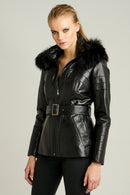 Carmela Kadın Deri Ceket | Derimod Carmela Kadın Deri Ceket | Derimod