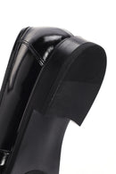 Women's Black Patent Leather Masculine Loafer | Derimod Women's Black Patent Leather Masculine Loafer | Derimod
