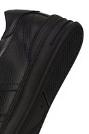 Male Black Lace-up Leather Sneaker | Derimod Male Black Lace-up Leather Sneaker | Derimod