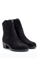 Women's Suede Heeled Boots | Derimod Women's Suede Heeled Boots | Derimod