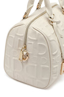 Women's White Long Strap Printed Shoulder Bag | Derimod Women's White Long Strap Printed Shoulder Bag | Derimod