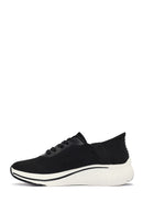 Derimod Zero Women's Black Lace-Up Thick Soled Sneaker | Derimod Derimod Zero Women's Black Lace-Up Thick Soled Sneaker | Derimod