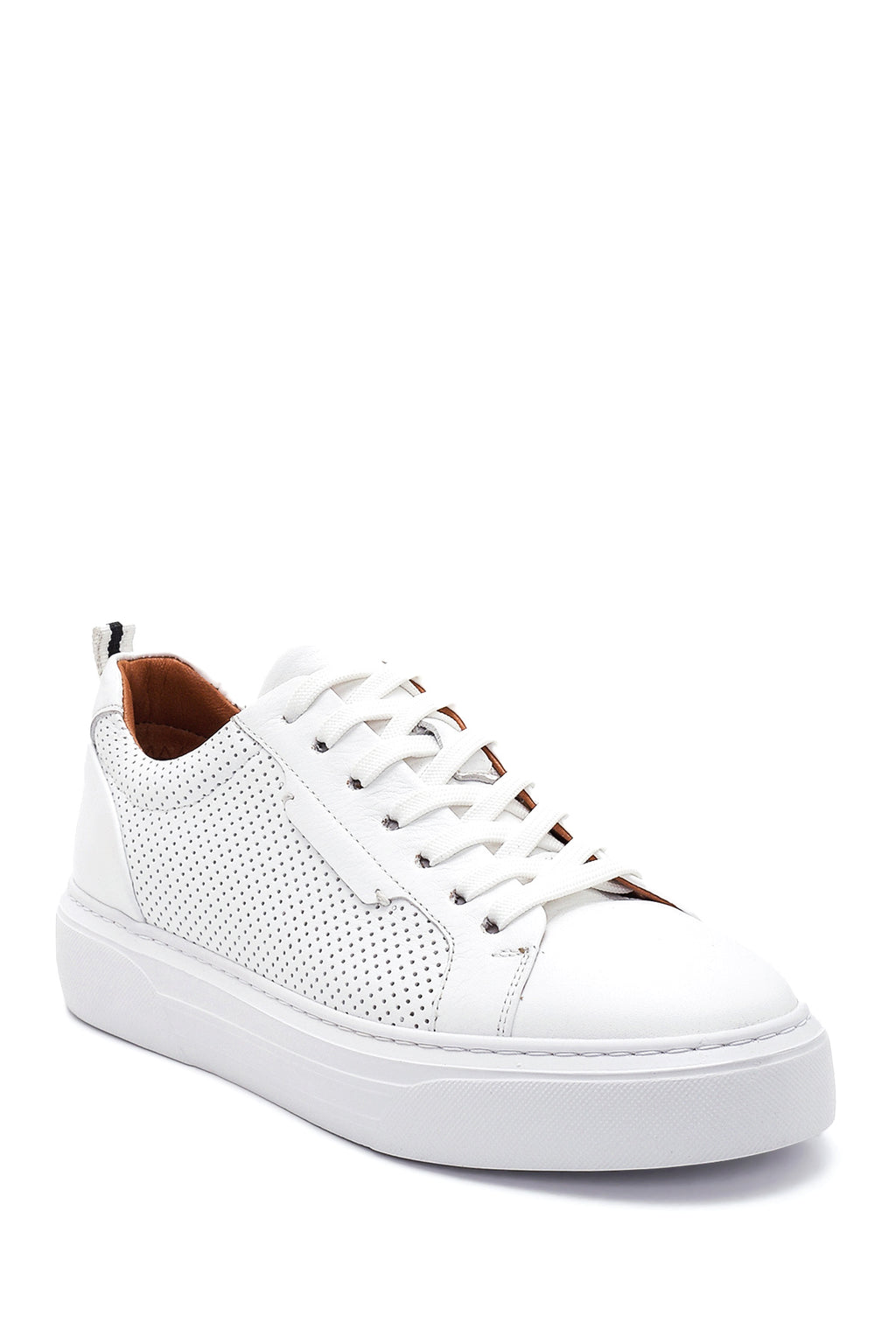 Erkek Beyaz Deri Sneaker